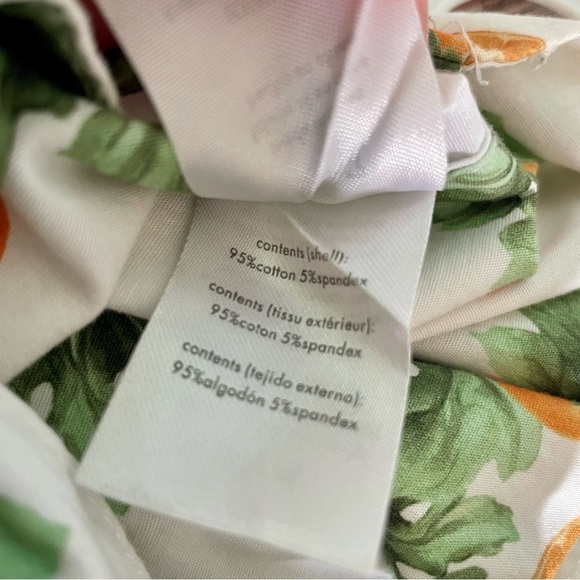 WEWOREWHAT STRAIGHT NECK CORSET white orange fruit size extra small - Picture 7 of 9